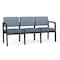 Lesro 3 Seat Tandem Seating W/ No Center Arms, 65 in W 26 in L 31.5 in H, Lenox Series LW3101 - alternate 1